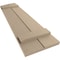 Ekena Millwork Rough Cedar 2 Board Joined Board-n-Batten w/Elliptical Top Faux Wood Shutters, 11W x 64H, PR SHUBJL11X64RCPR - alternate 4